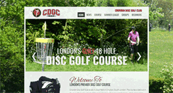 Desktop Screenshot of croydondiscgolf.com